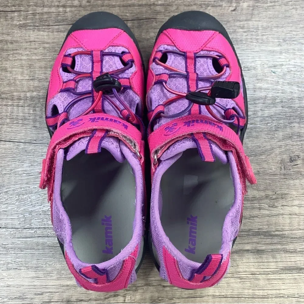 Kamik~Youth Girl’s~”Electro”~Pink/Purple Sandals Water Shoes~Size 5‎
